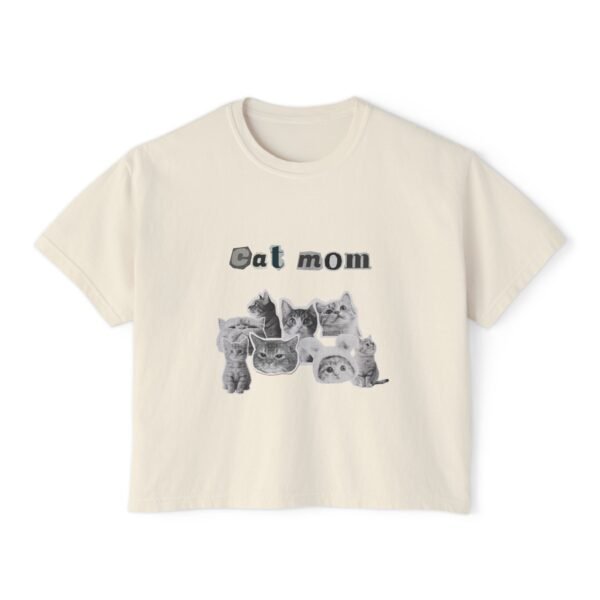 Cat Mom Boxy Tee for Women - Image 5