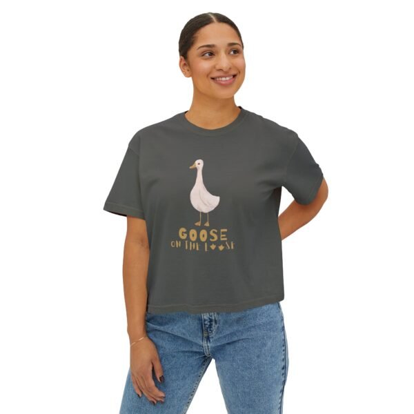 Goose on the Loose Boxy Tee for Women - Image 15