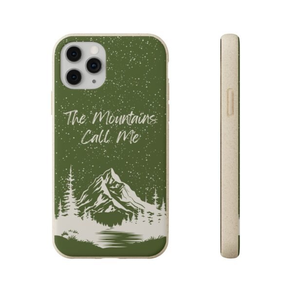 The Mountains Call Me (Green) Phone Case, Biodegradable