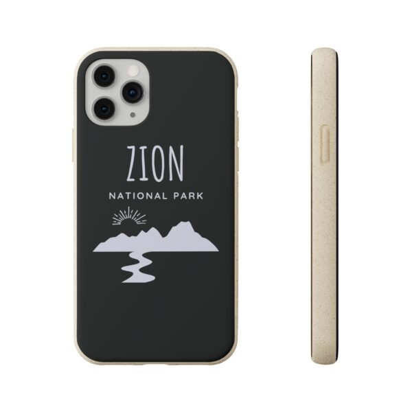 Zion National Park (Dark Blue) Phone Case, Biodegradable