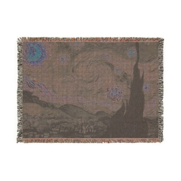 Woven Blanket, Starry Night Blanket - Image 2