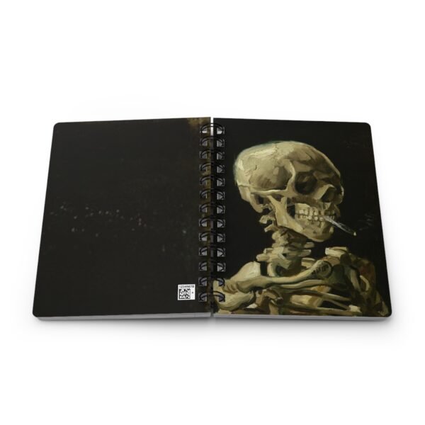 Van Gogh Edgy Skeleton Spiral Bound Journal - Image 5