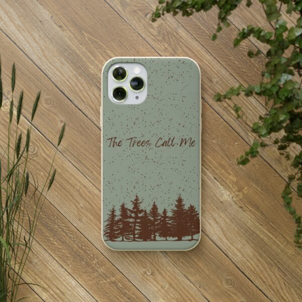 The Trees Call Me (Mint) Phone Case, Biodegradable - Image 3