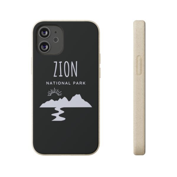 Zion National Park (Dark Blue) Phone Case, Biodegradable - Image 2