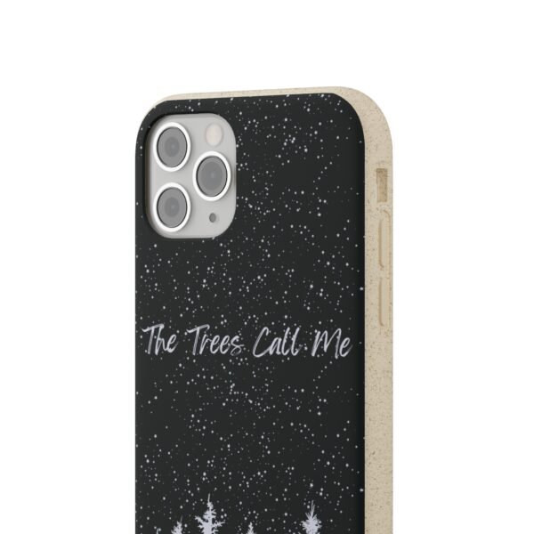 The Trees Call Me (Blue) Phone Case, Biodegradable - Image 4