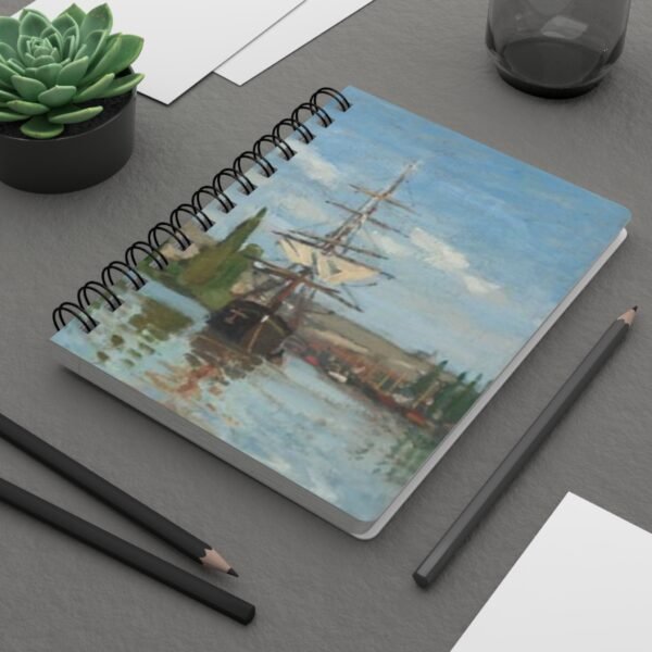 Claude Monet Painting Spiral Bound Journal