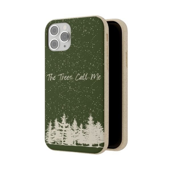 The Trees Call Me (Green) Phone Case, Biodegradable - Image 2