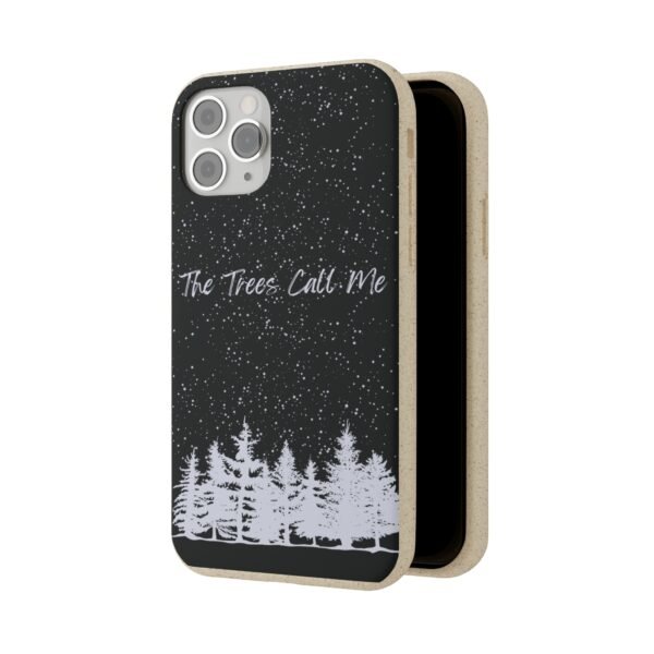 The Trees Call Me (Blue) Phone Case, Biodegradable - Image 2