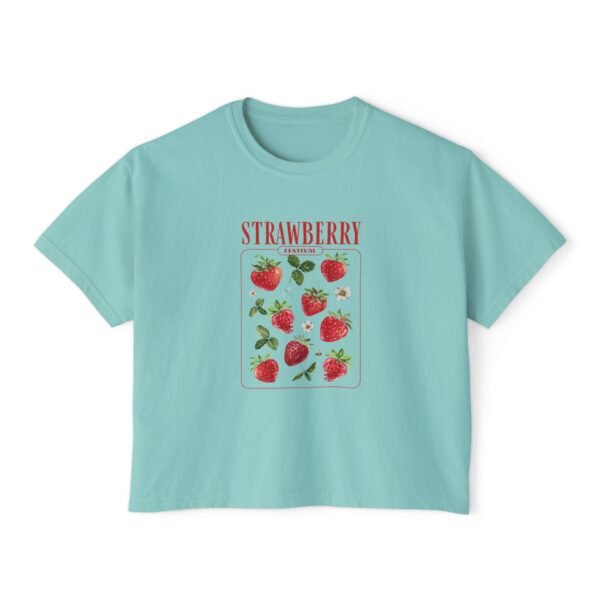 Strawberry Festival Boxy Tee for Women - Image 17