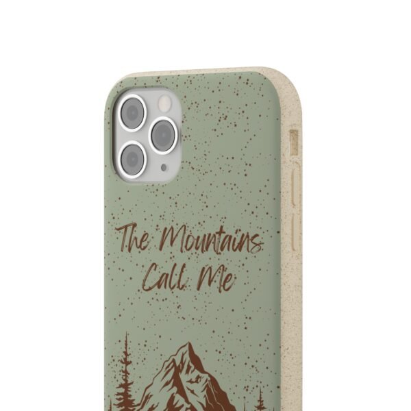 The Mountains Call Me (Mint) Phone Case, Biodegradable - Image 4