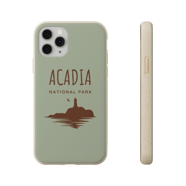 Acadia National Park (Light Green) Phone Case, Biodegradable