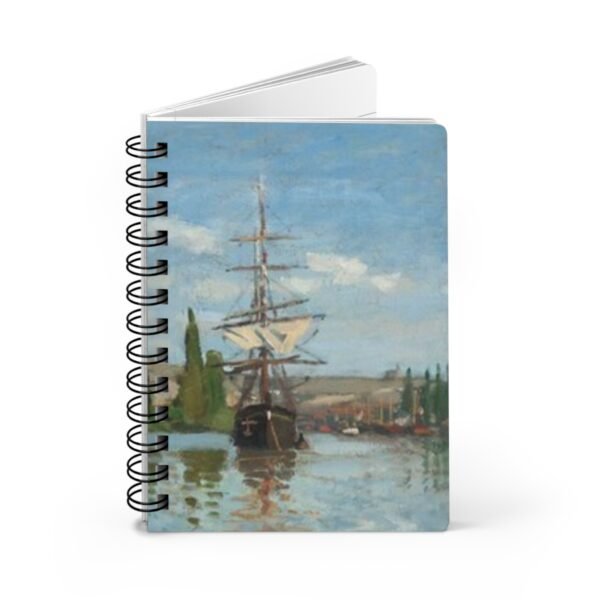 Claude Monet Painting Spiral Bound Journal - Image 5