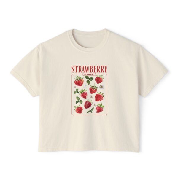 Strawberry Festival Boxy Tee for Women - Image 7