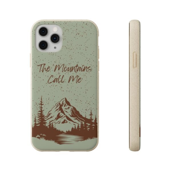 The Mountains Call Me (Mint) Phone Case, Biodegradable