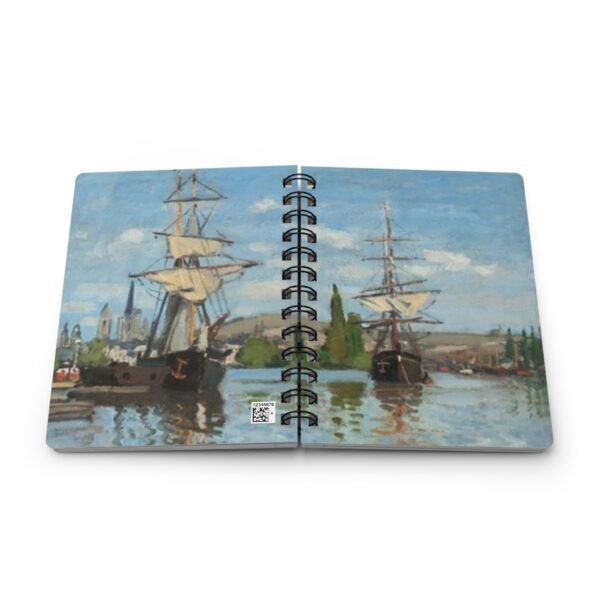 Claude Monet Painting Spiral Bound Journal - Image 3