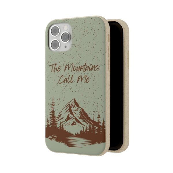 The Mountains Call Me (Mint) Phone Case, Biodegradable - Image 2