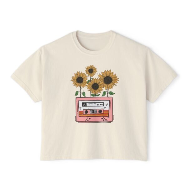 Sunflower Casette Boxy Tee for Women