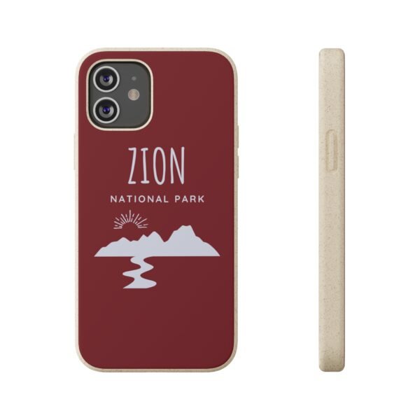 Zion National Park (Red) Phone Case, Biodegradable - Image 3