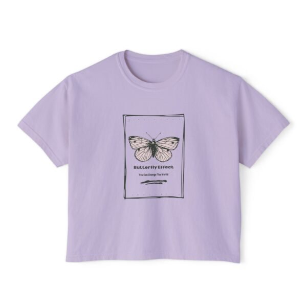 Butterfly Effect Boxy Tee for Women