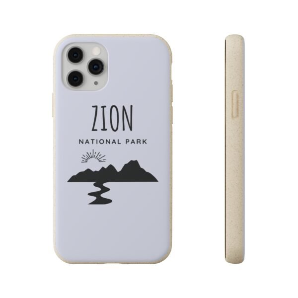 Zion National Park (Light Blue) Phone Case, Biodegradable