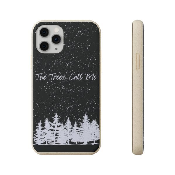 The Trees Call Me (Blue) Phone Case, Biodegradable