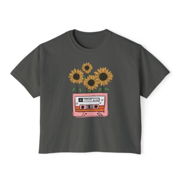 Sunflower Casette Boxy Tee for Women - Image 13