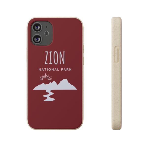 Zion National Park (Red) Phone Case, Biodegradable - Image 2