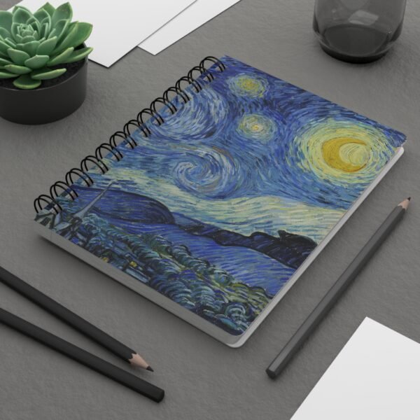 Starry Night Van Gogh Journal, Spiral Notebook