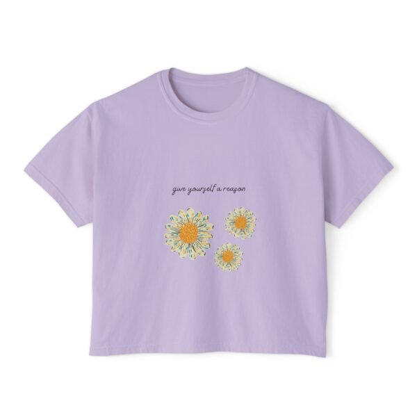 Give Yourself a Reason Boxy Tee for Women - Image 7