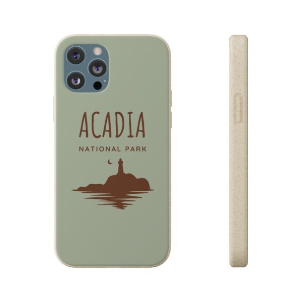 Acadia National Park (Light Green) Phone Case, Biodegradable - Image 5