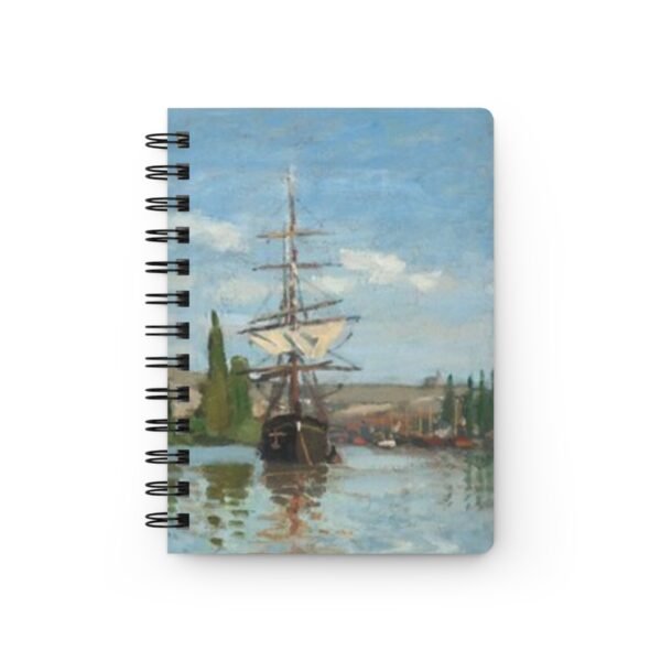 Claude Monet Painting Spiral Bound Journal - Image 2