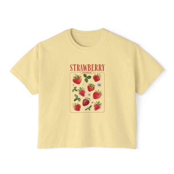 Strawberry Festival Boxy Tee for Women - Image 9