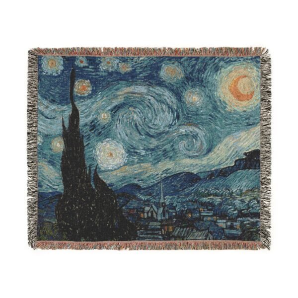 Woven Blanket, Starry Night Blanket - Image 4