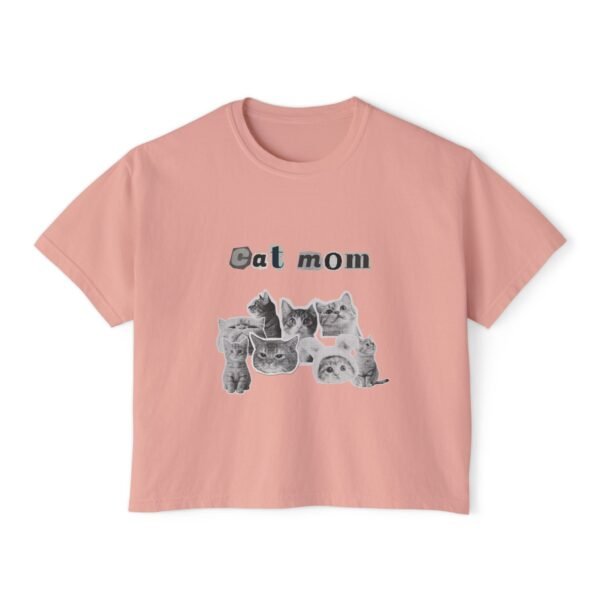 Cat Mom Boxy Tee for Women - Image 9