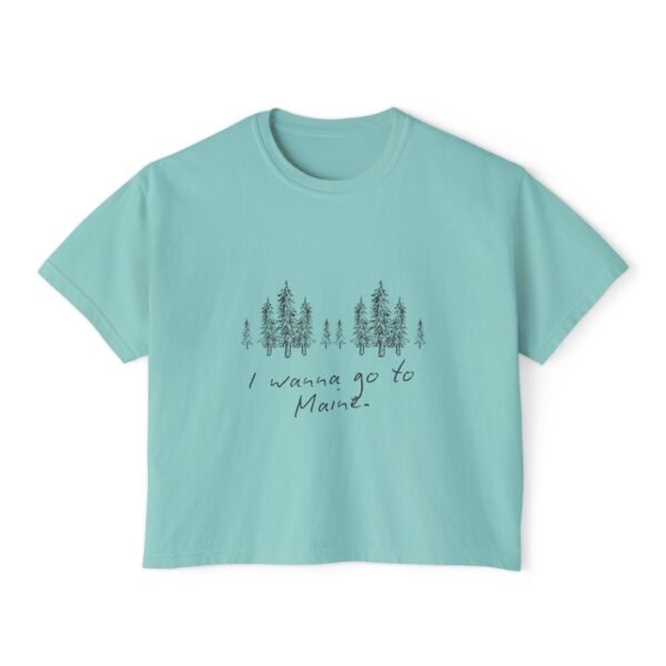 I Wanna Go to Maine Boxy Tee for Women - Image 13