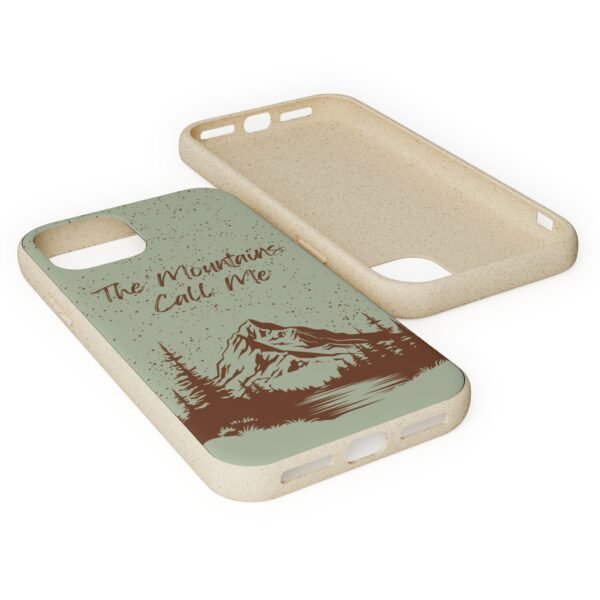 The Mountains Call Me (Mint) Phone Case, Biodegradable - Image 5