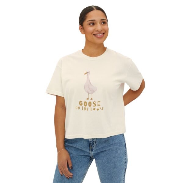 Goose on the Loose Boxy Tee for Women - Image 3