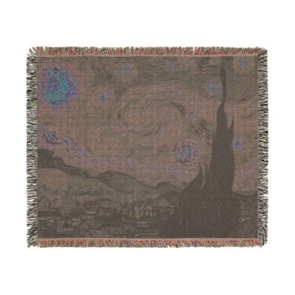 Woven Blanket, Starry Night Blanket - Image 3