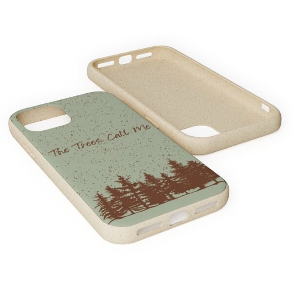 The Trees Call Me (Mint) Phone Case, Biodegradable - Image 5