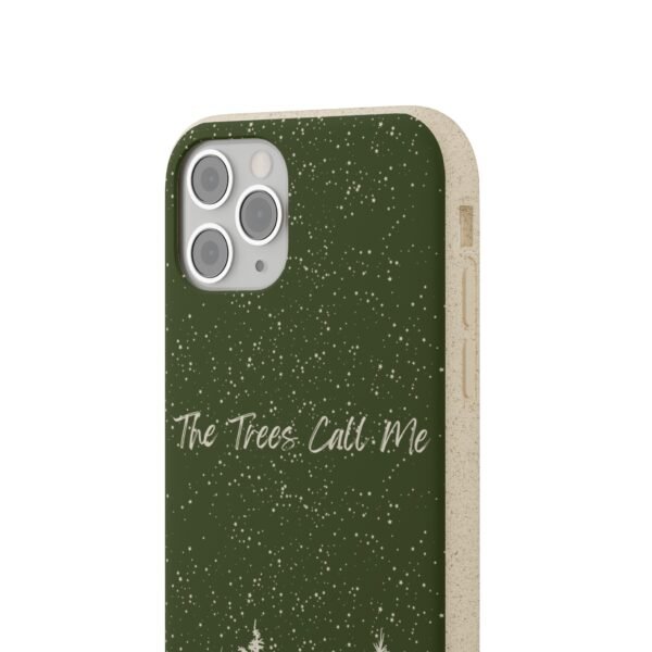 The Trees Call Me (Green) Phone Case, Biodegradable - Image 4