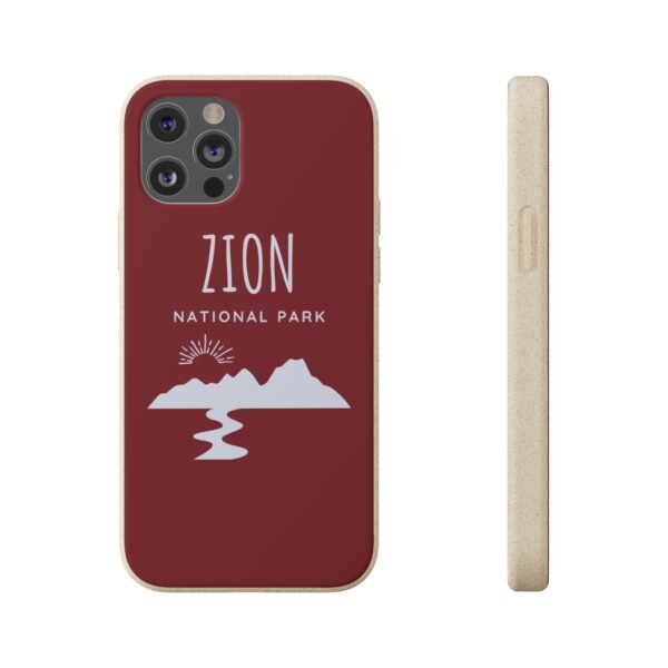 Zion National Park (Red) Phone Case, Biodegradable - Image 4