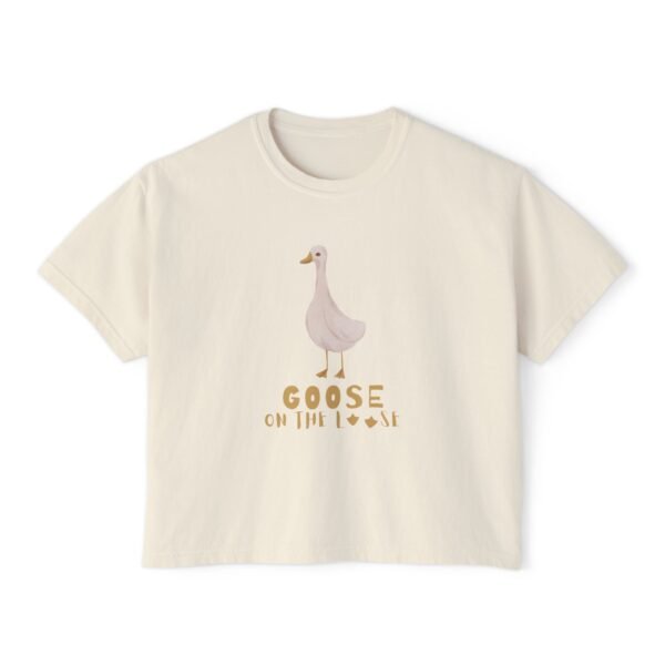 Goose on the Loose Boxy Tee for Women